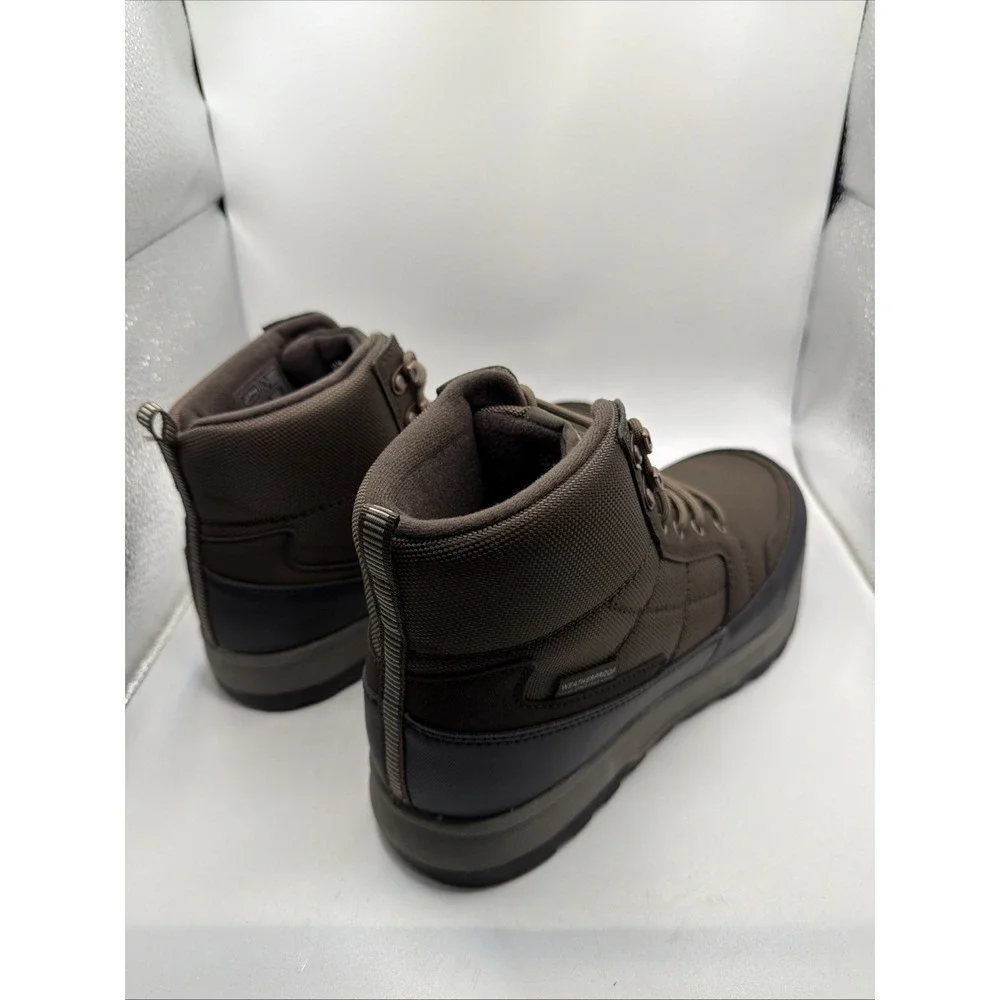 Weatherproof Jenkins Snow Boots Men's Brown Lace Up Lightweight Comfort Size 11.